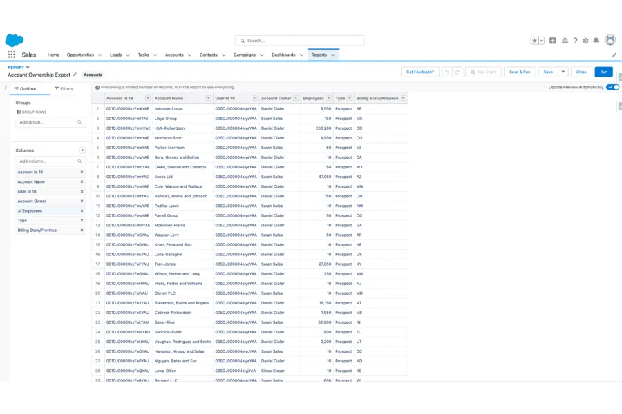 How to mass change account owners in Salesforce