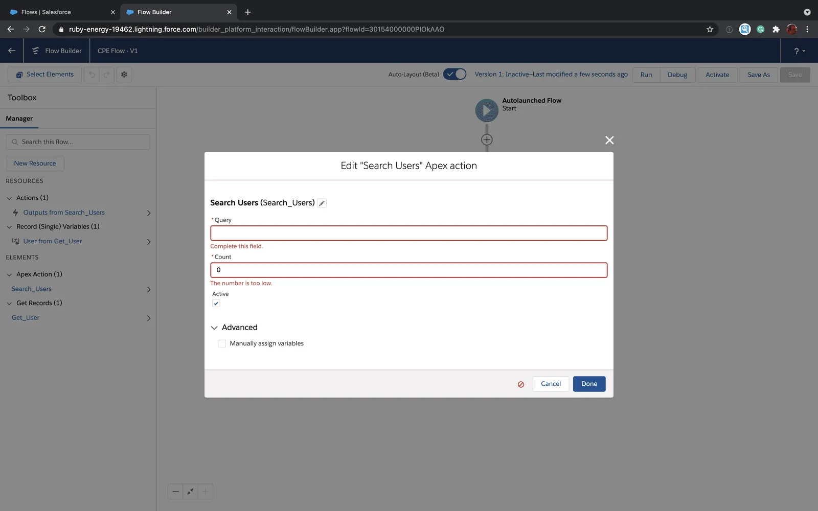 CPEWithValidationError
