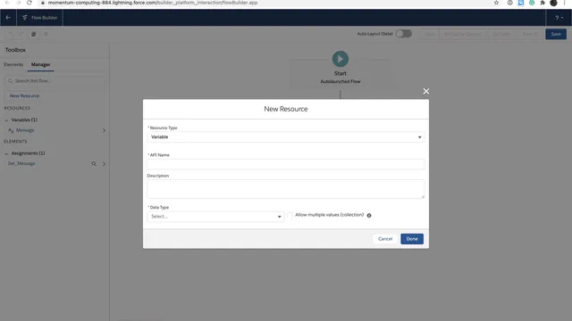 How to use variables in Salesforce Flow