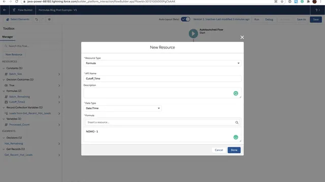 How to use formulas in Salesforce Flow