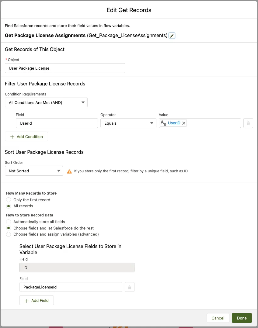 get package assignment flow