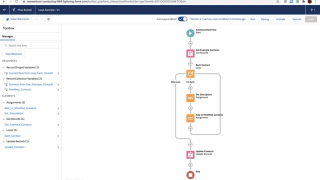 How to use loops in Salesforce Flow