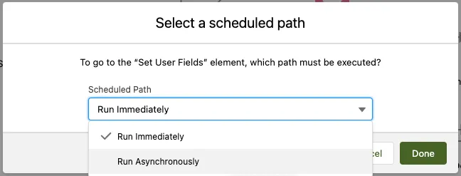 run scheduled path in flow