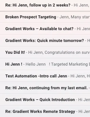 so many emails