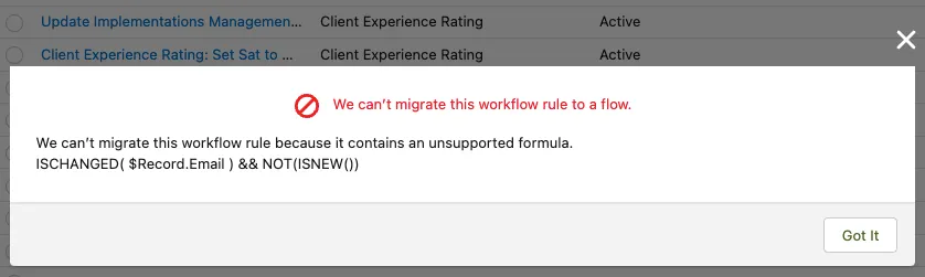 migration error